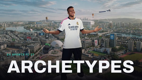 EA SPORTS FC 27 key art with ARCHETYPES across it