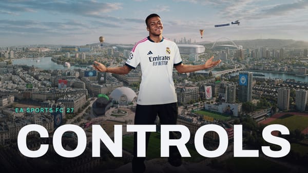 EA SPORTS FC 27 key art with CONTROLS across it