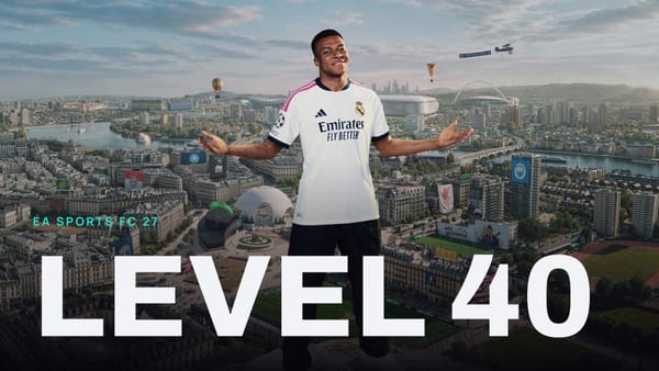 EA SPORTS FC 27 key art with LEVEL 40 across it