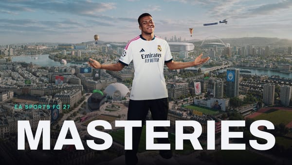EA SPORTS FC 27 key art with MASTERIES across it