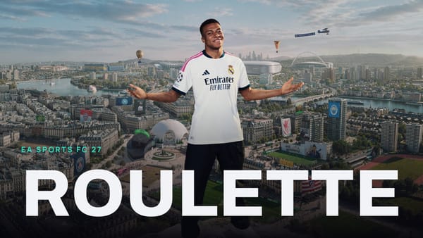 EA SPORTS FC 27 key art with ROULETTE across it