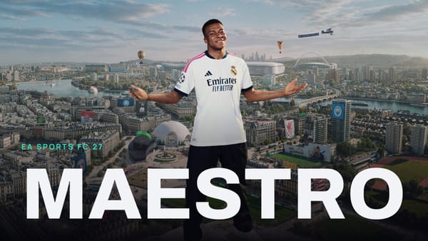 EA SPORTS FC 27 key art with MAESTRO across it