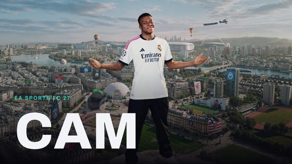 EA SPORTS FC 27 key art with CAM across it