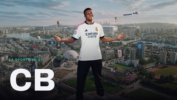 EA SPORTS FC 27 key art with CB across it