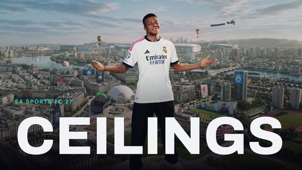 EA SPORTS FC 27 key art with CEILINGS across it
