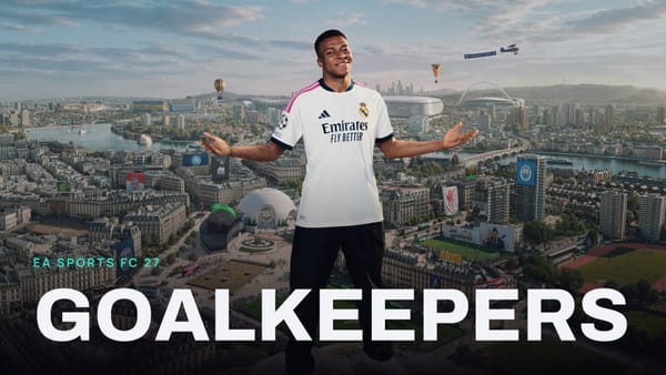 EA SPORTS FC 27 key art with GOALKEEPERS across it