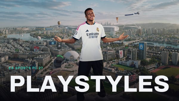 EA SPORTS FC 27 key art with PLAYSTYLES across it