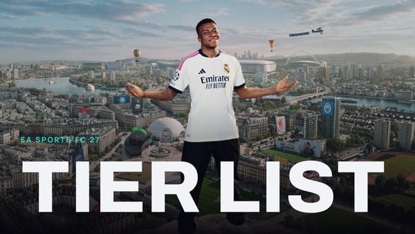 EA SPORTS FC 27 key art with TIER LIST across it