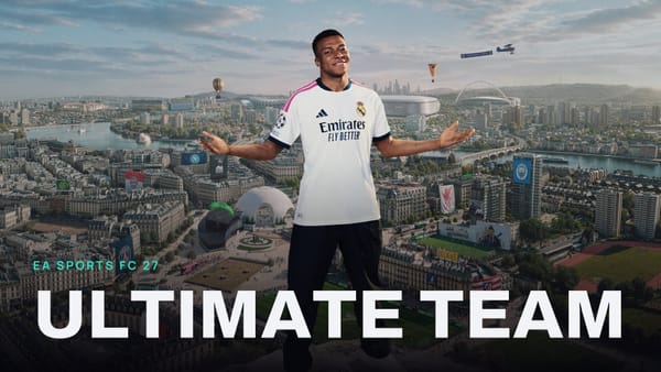 EA SPORTS FC 27 key art with ULTIMATE TEAM across it